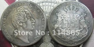 1851 Sweden Riksdale Copy Coin commemorative coins