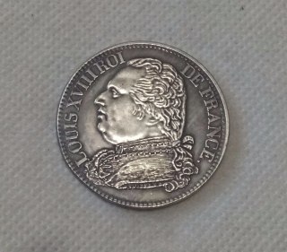 1815 France Louis XVIII 5 Francs Copy Coin commemorative coins
