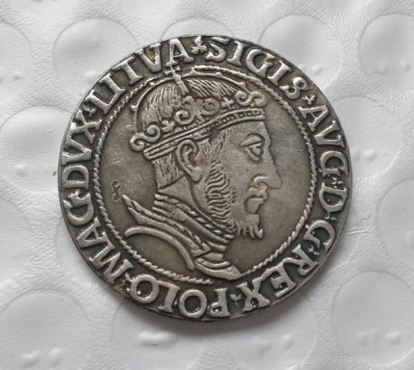 Poland - Litva : VI GROSS 1547 - SIGISMUND Copy Coin commemorative coins