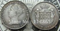 PORTUGAL 500 REIS 1839 COIN COPY FREE SHIPPING