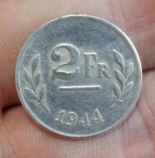 1944 BELGIUM 2 FRANCS(2 Frank) silver Made in error COPY commemorative coins