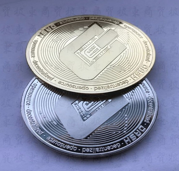 Dash Litecoin Ethereum Coins Currency Collection Physical Gift Collection Art Antique Home Holiday Deco Imitation