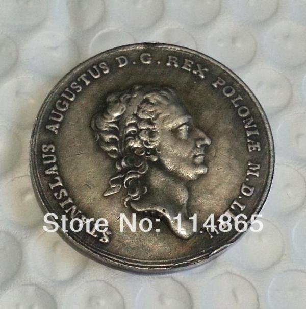 1771  Poland THALER S.A.P. - STANISLAUS AUGUSTUS Rex Pol Copy Coin commemorative coins