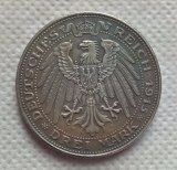 Kingdom of Prussia 1915 Germany 3 Mark - Wilhelm II COPY COIN commemorative coins-replica coins medal coins collectibles