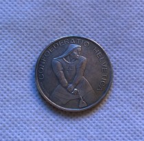 1939 Switzerland  Battle of Laupen 5 Francs COPY commemorative coins