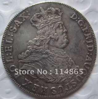 Poland : 1762 - Talar AUGUSTUS ( F. August) Rex Polonia COPY commemorative coins