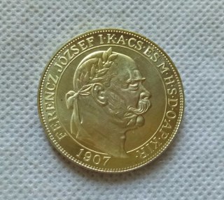 1907 Hungary 100 Korona - I. Ferenc Jozsef COPY COIN commemorative coins-replica coins medal coins collectibles