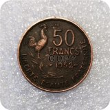 1952(Essai),1954,1958 France 50 Francs copy coins commemorative coins