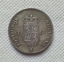 1808,1809 Netherlands 1 gulden Lodewijk Napoleon COPY COIN commemorative coins-replica coins medal coins collectibles