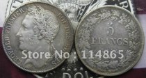 1844 Belgium 5 Francs  Coin COPY FREE SHIPPING