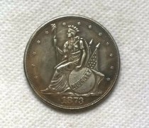 USA 1873 Seated Indian Headdress Trade Dollar Pattern  COPY commemorative coins