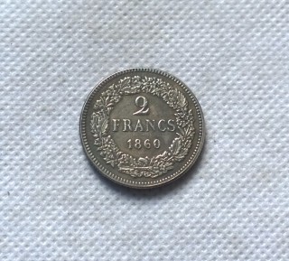 1860 Switzerland 2 Francs Patterns  Copy Coin commemorative coins