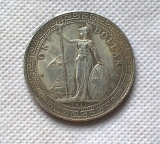 1911 British China Hong Kong Silver Trade Dollar  COPY commemorative coins
