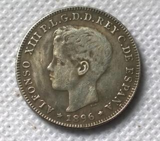1896  PUERTO RICO 40 CENTAVOS  COPY commemorative coins