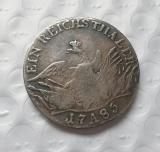 GERMAN STATES 1785 Fredericus Borussorum Rex Coin Medal Thaler Copy Coin FREE SHIPPING