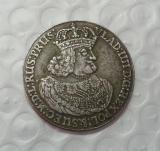 Poland : THALER 1648 Vladislav IV - Danzig - historical coin old RARE Copy Coin