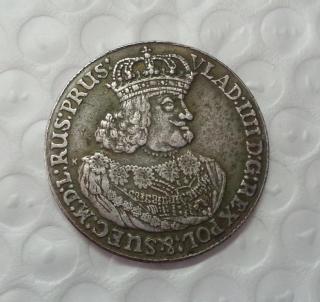 Poland : THALER 1648 Vladislav IV - Danzig - historical coin old RARE Copy Coin