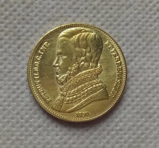 1850 Brazil 10 000 Reis - Pedro II COPY COIN commemorative coins