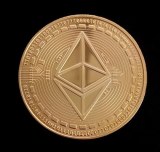 Gold/Silver-Plated Ethereum Coin Commemorative Coin Art Collection Gift Physical Metal Imitation Home Party Decoration