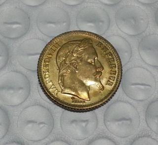 1865 France Gold 20 Francs Copy Coin commemorative coins