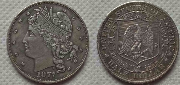 1877 Half Dollar Patterns COINS COPY commemorative coins