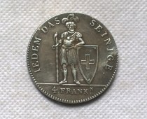 1816 V R Switzerland 4 FRANKEN Silver Copy Coin commemorative coins