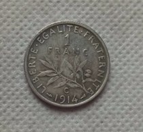 1914-C,1900 France 1 Franc Semeuse,Paris COPY COIN commemorative coins-replica coins medal coins collectibles