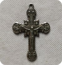 Silver Plated classic Jesus cross 65MMX43