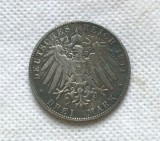1911 Bavaria Germany Large Silver 5 Mark Silver COPY commemorative coins