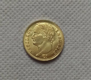 France, Napoleon I, 20 Francs, 1809 Gold Copy Coin commemorative coins