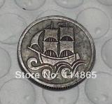 Poland Danzig Free City Silver Coin 1/2 Gulden 1927 COPY commemorative coins