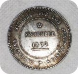1873 SPAIN CARTAGENA REVOLUTIONARY 5 PESETAS(20 REALES) copy coins commemorative coins