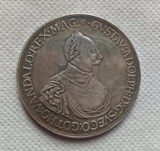 Medal Gustav Adolf Sweden COPY COIN commemorative coins