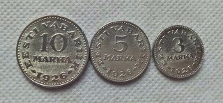1926 Estonia 3,5,10 Marka COPY COIN commemorative coins