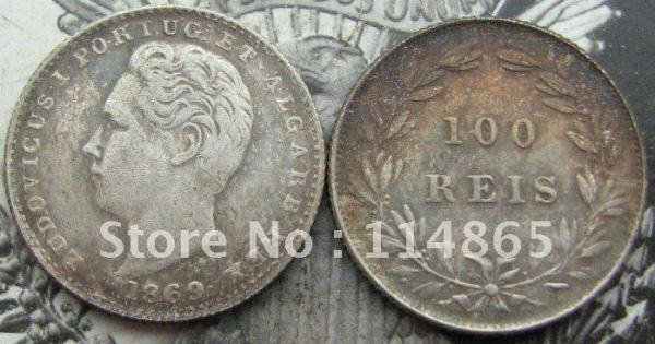 PORTUGAL 1869 100 Reis COIN COPY FREE SHIPPING