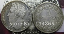 1835 Belgium 5 Francs  Coin COPY FREE SHIPPING