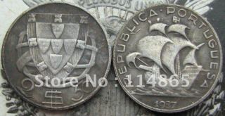 PORTUGAL 2$50 ESCUDOS 1937 Copy Coin commemorative coins