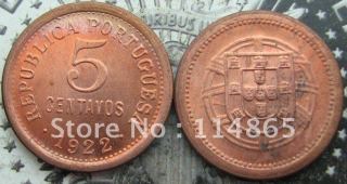 PORTUGAL,5 CENTAVOS 1922 Copy Coin commemorative coins