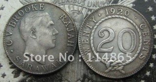 1920-H Sarawak 20 cents COPY FREE SHIPPING