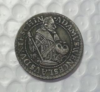 Silesia Teschen Thaler - Adam Wenzel 1609 Copy Coin commemorative coins