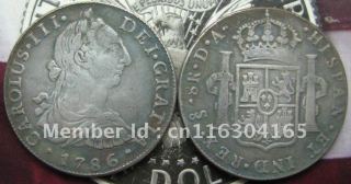 8 Reales 1786 DA Chile Copy Coin commemorative coins