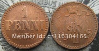 FINLAND 1 PENNI 1870