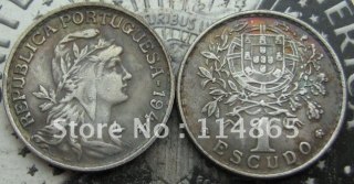 1944 Portugal 1 ESCUDO Copy Coin commemorative coins