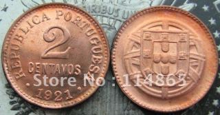 PORTUGAL,2 CENTAVOS 1921 Copy Coin commemorative coins
