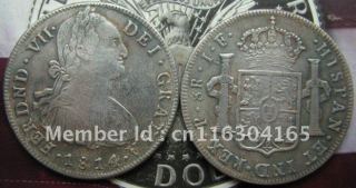 Chile 1814 IF 8 Reales  COPY commemorative coins