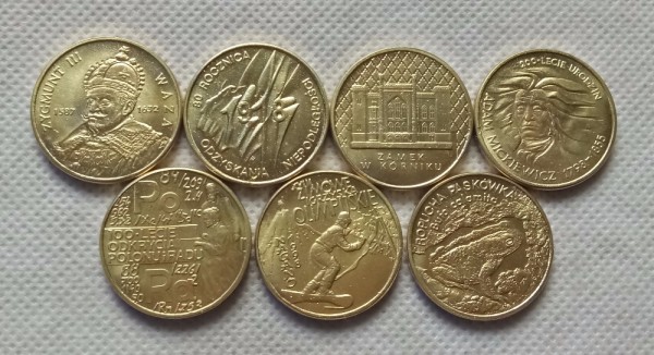 1998 Polish nordic 2 ZL coins COPY commemorative coins-replica coins medal coins collectibles
