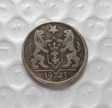 DANZIG 2 GULDEN 1923 Copy Coin commemorative coins