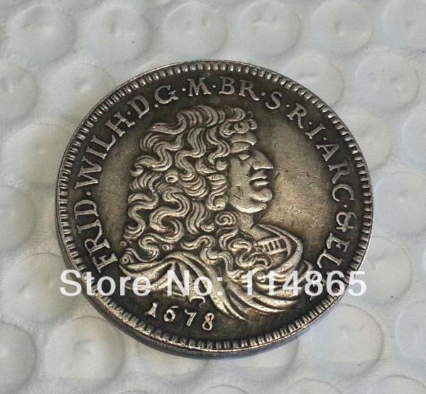 THALER 1678 - FRYDERYK WILHELM Copy Coin commemorative coins