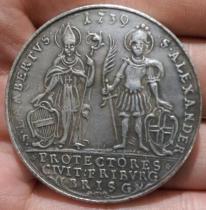 THALER 1739 - S.LAMBERTVS : S.ALEXANDER COPY commemorative coins