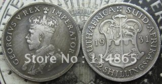 1931 SOUTH AFRICA 2 SHILLING COPY commemorative coins